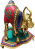 Brass Gaye Bachadha Stone Big Statue 18.714Kg